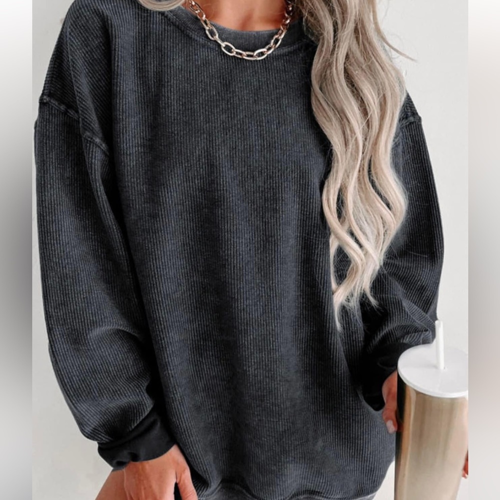 Corded sweatshirt